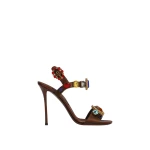 Multicolour Dolce & Gabbana Satin and patent leather keira 2.0 sandals with embellishments | Sandals