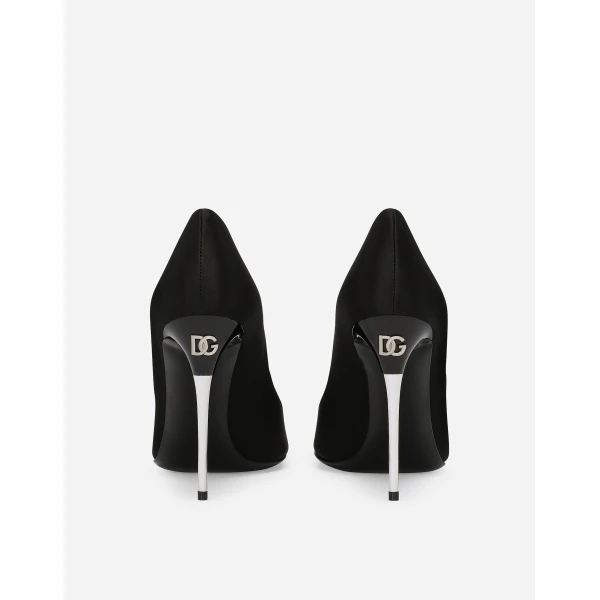 Black Dolce & Gabbana Satin pumps, view 3 | Heels