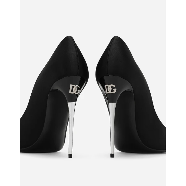 Black Dolce & Gabbana Satin pumps, view 5 | Heels