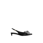 Multicolour Dolce & Gabbana Satin slingbacks with rhinestone embellishment | Heels