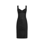 Black Dolce & Gabbana Sheath dress in elastic fabric and lace | Dresses