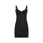 Black Dolce & Gabbana Sheath dress in stretch fabric and lace | Dresses