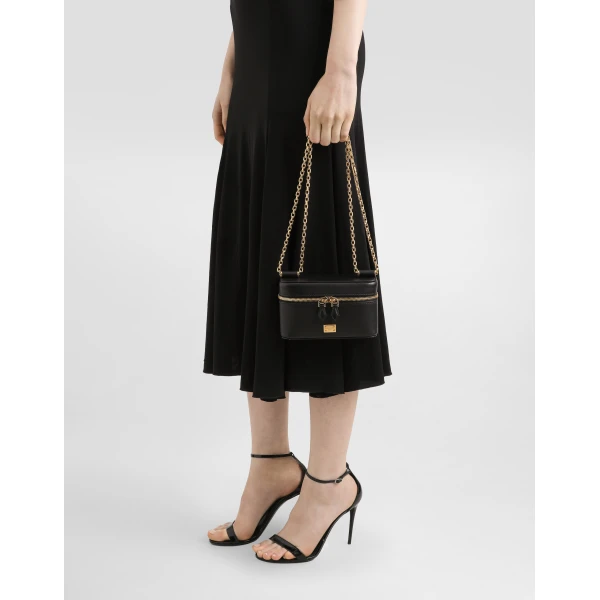 Black Dolce & Gabbana Sicily crossbody bag, view 2 | Shoulder & Crossbody Bags
