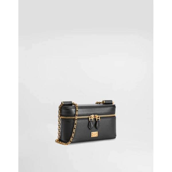 Black Dolce & Gabbana Sicily crossbody bag, view 3 | Shoulder & Crossbody Bags