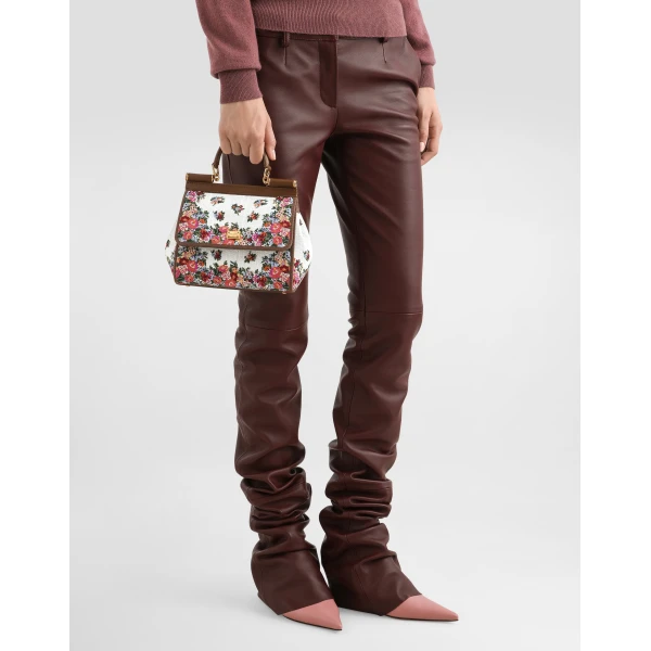 Multicolour Dolce & Gabbana Sicily medium embroidered handbag, view 2 | Totes & Top-Handle Bags