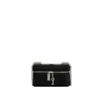 Black Dolce & Gabbana Sicily medium satin and pavé tubes shoulder bag | Shoulder & Crossbody Bags