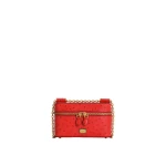 Red Dolce & Gabbana Sicily small shoulder bag in polished ostrich leather | Shoulder & Crossbody Bags