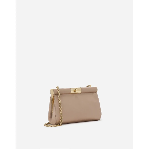 Beige Dolce & Gabbana Small Marlene shoulder bag, view 2 | Shoulder & Crossbody Bags