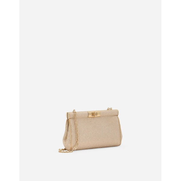Beige Dolce & Gabbana Small Marlene shoulder bag, view 3 | Shoulder & Crossbody Bags