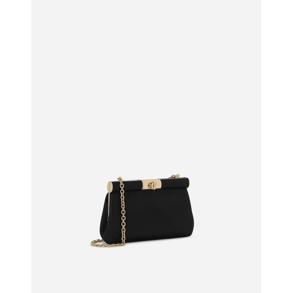 Black Dolce & Gabbana Small Marlene shoulder bag, view 3 | Shoulder & Crossbody Bags