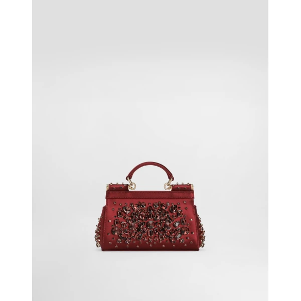 Red Dolce & Gabbana Small Sicily handbag, view 4 | Totes & Top-Handle Bags