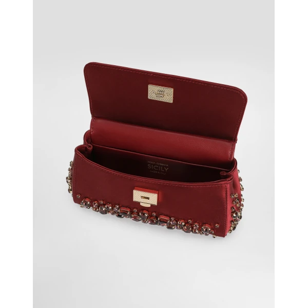 Red Dolce & Gabbana Small Sicily handbag, view 5 | Totes & Top-Handle Bags