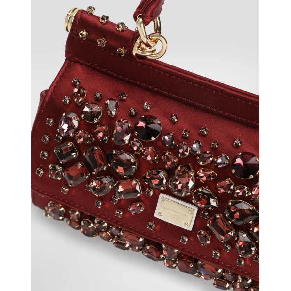 Red Dolce & Gabbana Small Sicily handbag, view 6 | Totes & Top-Handle Bags
