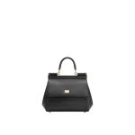 Black Dolce & Gabbana Small Sicily handbag in dauphine calfskin | Totes & Top-Handle Bags