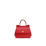 Red Dolce & Gabbana Small Sicily handbag in dauphine calfskin | Totes & Top-Handle Bags