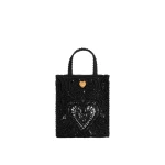 Black Dolce & Gabbana Small cordonetto lace shopper | Totes & Top-Handle Bags