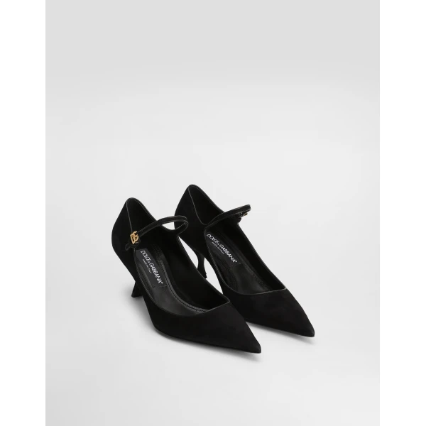Black Dolce & Gabbana Suede and nappa leather pumps, view 2 | Heels