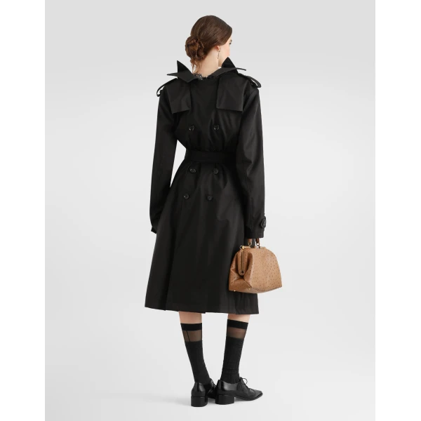 Black Dolce & Gabbana Taffeta trench coat, view 3 | Trench Coat