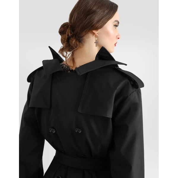 Black Dolce & Gabbana Taffeta trench coat, view 5 | Trench Coat