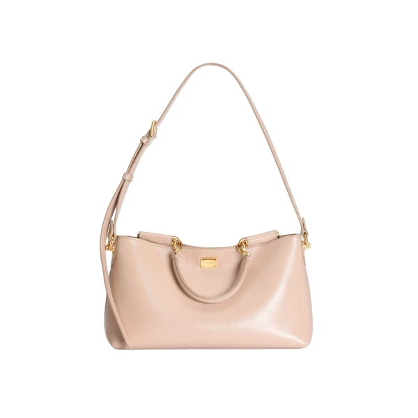 Pink Dolce & Gabbana Vittoria calfskin handbag | Shoulder & Crossbody Bags