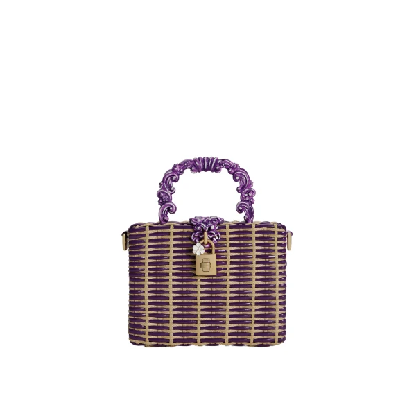 Multicolour Dolce & Gabbana Woven Dolce Box handbag | Totes & Top-Handle Bags