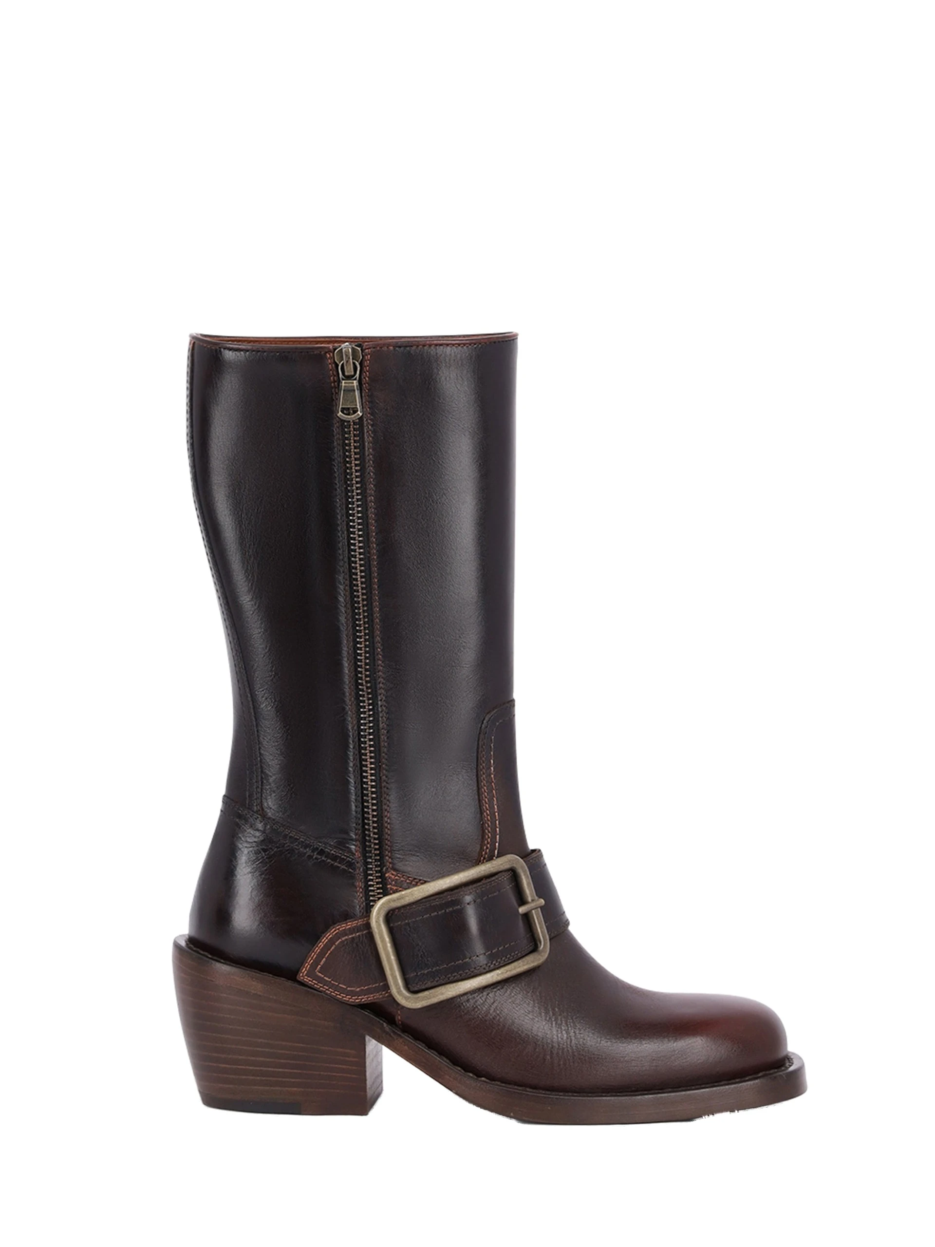 Dries Van Noten Buckled leather boots in Tan 0 Dries Van Noten Buckled leather boots in Tan | Boots | Coveti