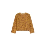 Dries Van Noten Jacquard cocoon top in Ocra | Tops | Coveti