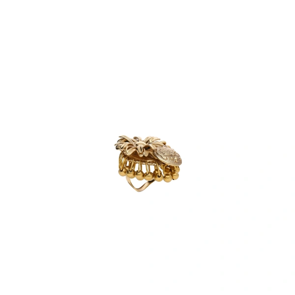 Layered brass ring in Old Brass