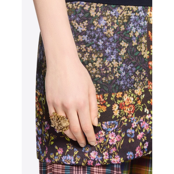 Dries Van Noten Layered brass ring in Old Brass | Rings | Coveti