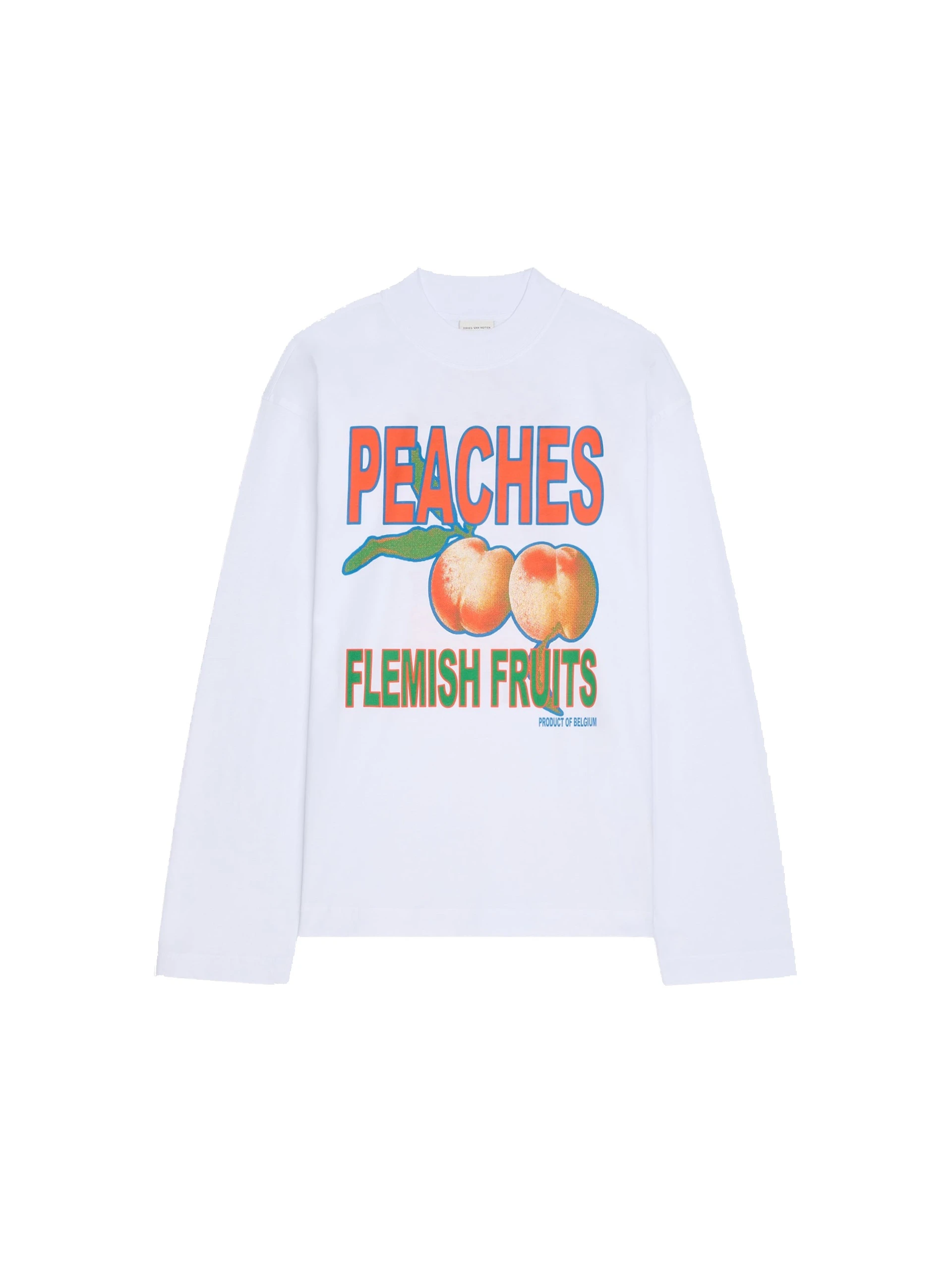 Dries Van Noten Long sleeve cotton tee in White 0 Dries Van Noten Long sleeve cotton tee in White | T-shirts | Coveti