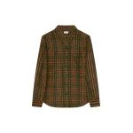 Dries Van Noten Loose lurex shirt in Khaki | Shirt | Coveti