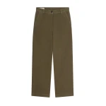 Dries Van Noten Overdyed cotton pants in Khaki | Pants | Coveti