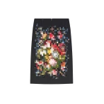 Dries Van Noten Pixel embroidered pencil skirt in Black | Pencil Skirts | Coveti