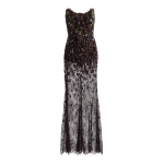 Elie Saab Bead Embroidered Long Dress