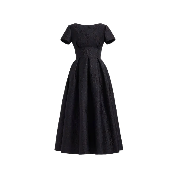 Elie Saab Brocade Midi Dress