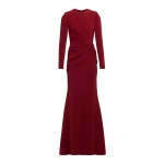 Elie Saab Cady Long Dress in Red | Maxi Dresses | Coveti