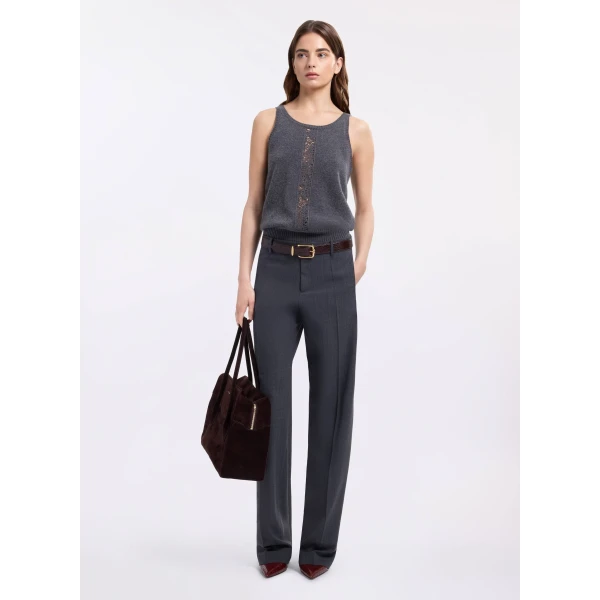 Elie Saab Cut-Out Knit Top