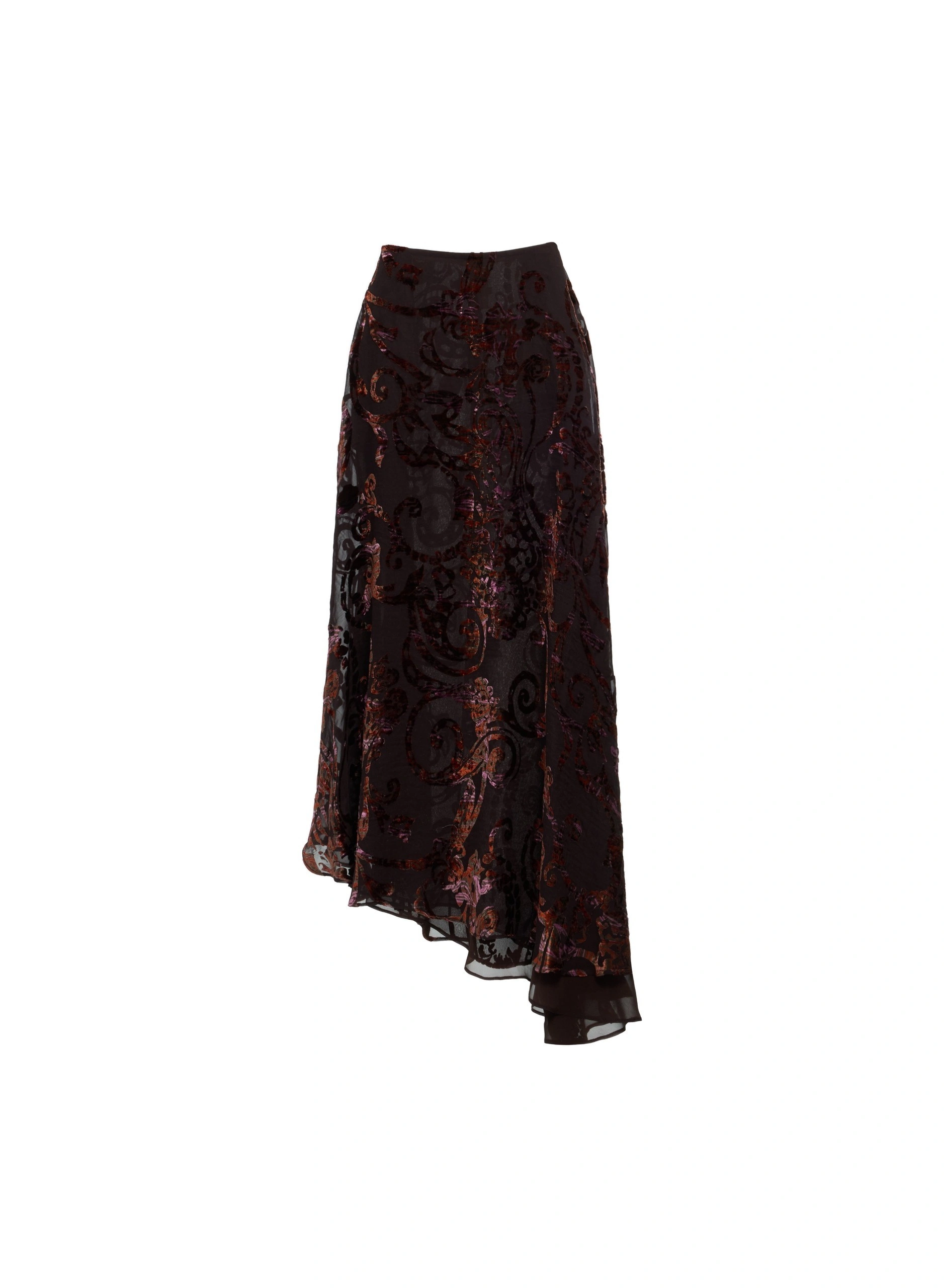 Elie Saab Devoré Midi Skirt Elie Saab Devoré Midi Skirt in Multicolour | Skirts | Coveti