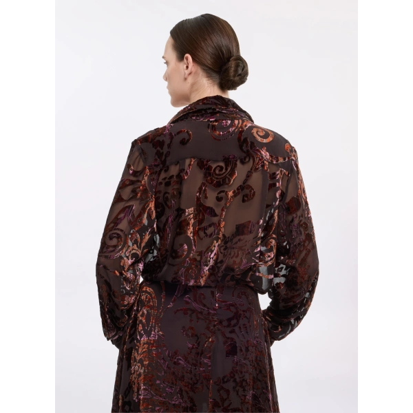 Elie Saab Devoré Shirt in Multicolour | Shirts | Coveti