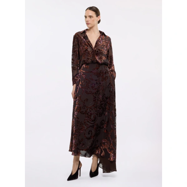 Elie Saab Devoré Shirt in Multicolour | Shirts | Coveti