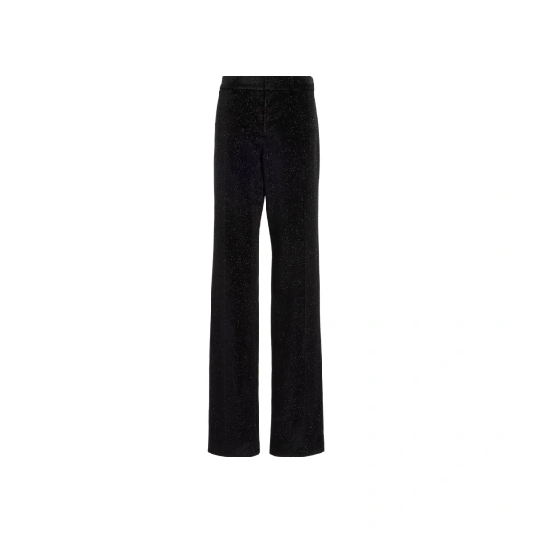 Embellished Velvet Pants