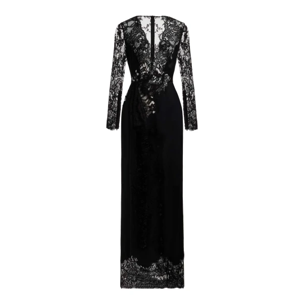 Envers Satin with Lace Dress