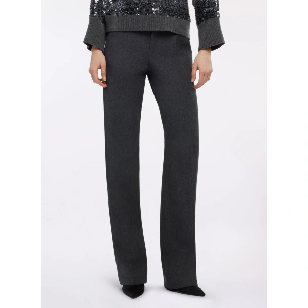 Elie Saab Gabardine Pants in Grey | Pants | Coveti