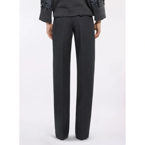 Elie Saab Gabardine Pants in Grey | Pants | Coveti