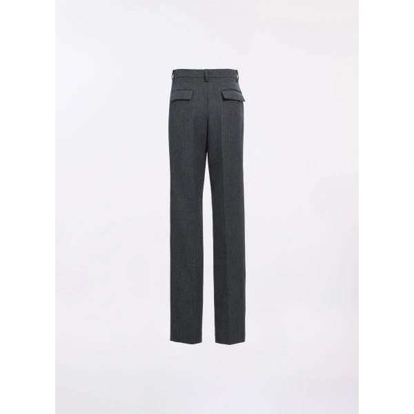 Elie Saab Gabardine Pants in Grey | Pants | Coveti