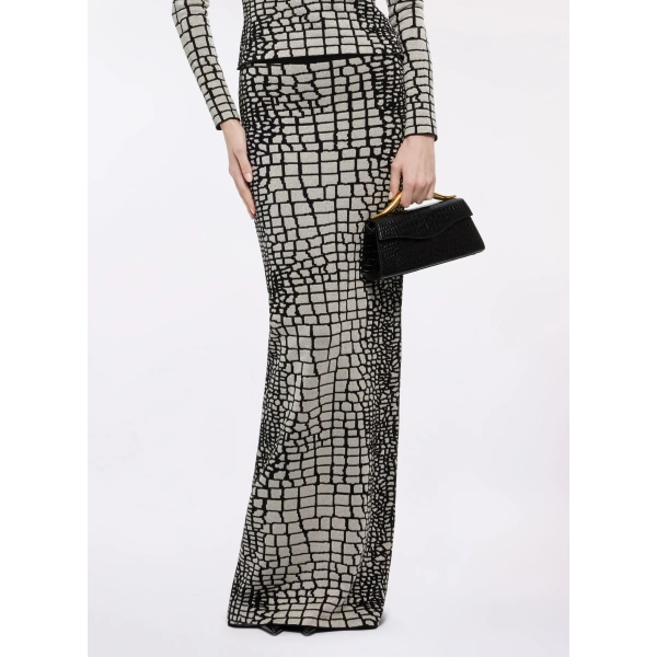 Elie Saab Knit Long Skirt in Multicolour | Skirts | Coveti