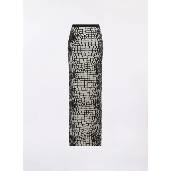 Elie Saab Knit Long Skirt in Multicolour | Skirts | Coveti