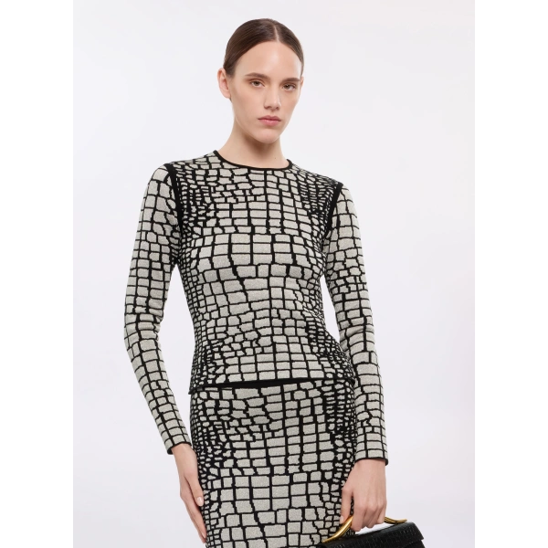 Elie Saab Knit Top in Multicolour | Tops | Coveti
