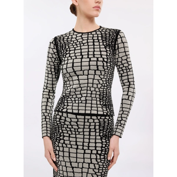 Elie Saab Knit Top in Multicolour | Tops | Coveti