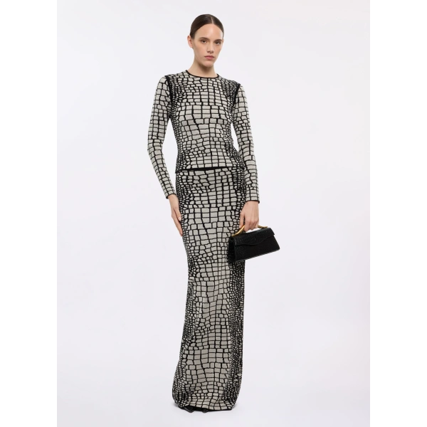 Elie Saab Knit Top in Multicolour | Tops | Coveti